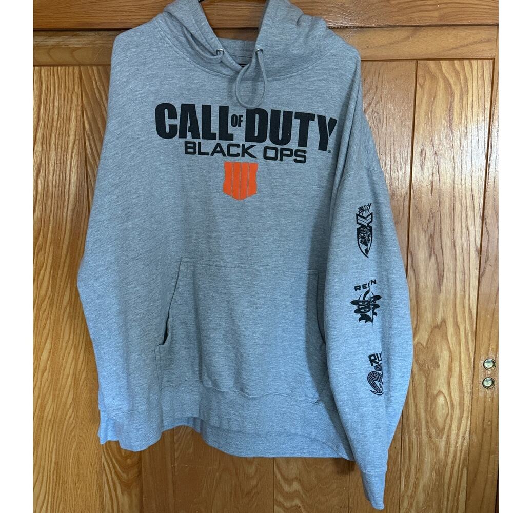 Vintage 2018 Call of Duty Black Ops 4 Grey Hoodie 3XL